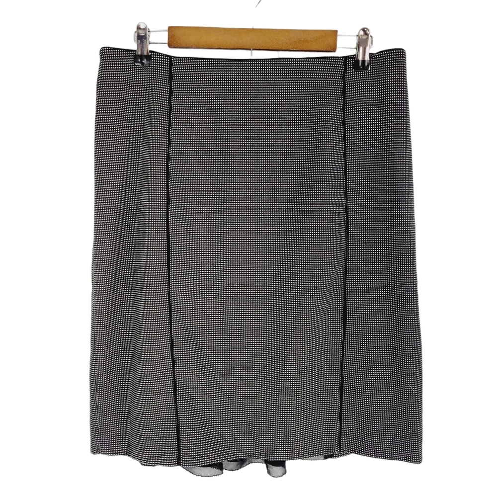 White House black market black-and-white polka-dot skirt size 12